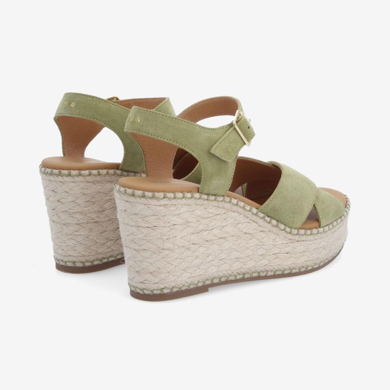 MINA SANDALE W - SUEDE - GREEN